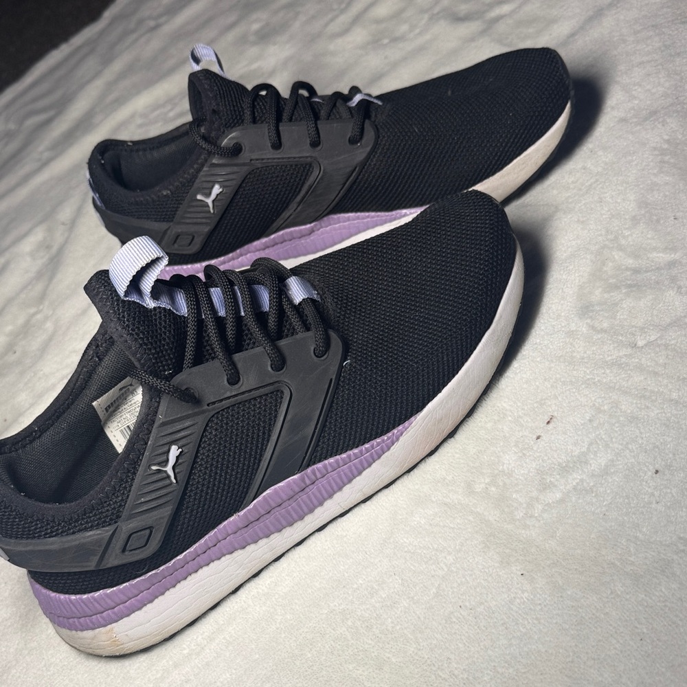 Puma Black and Purple Women's Athletic Shoes